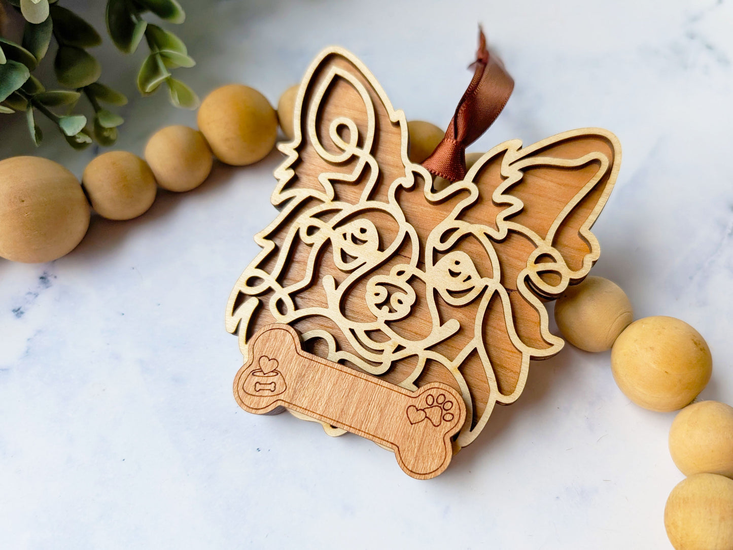 Papillon Dog Ornament