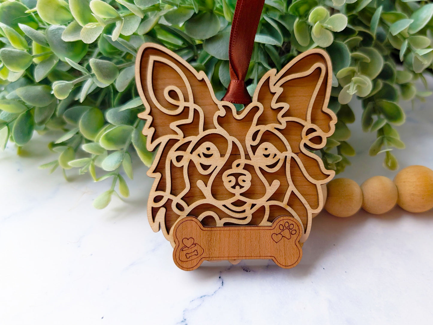 Papillon Dog Ornament