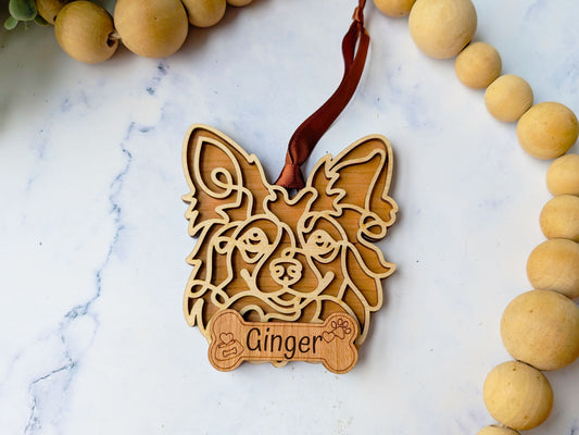 Papillon Dog Ornament