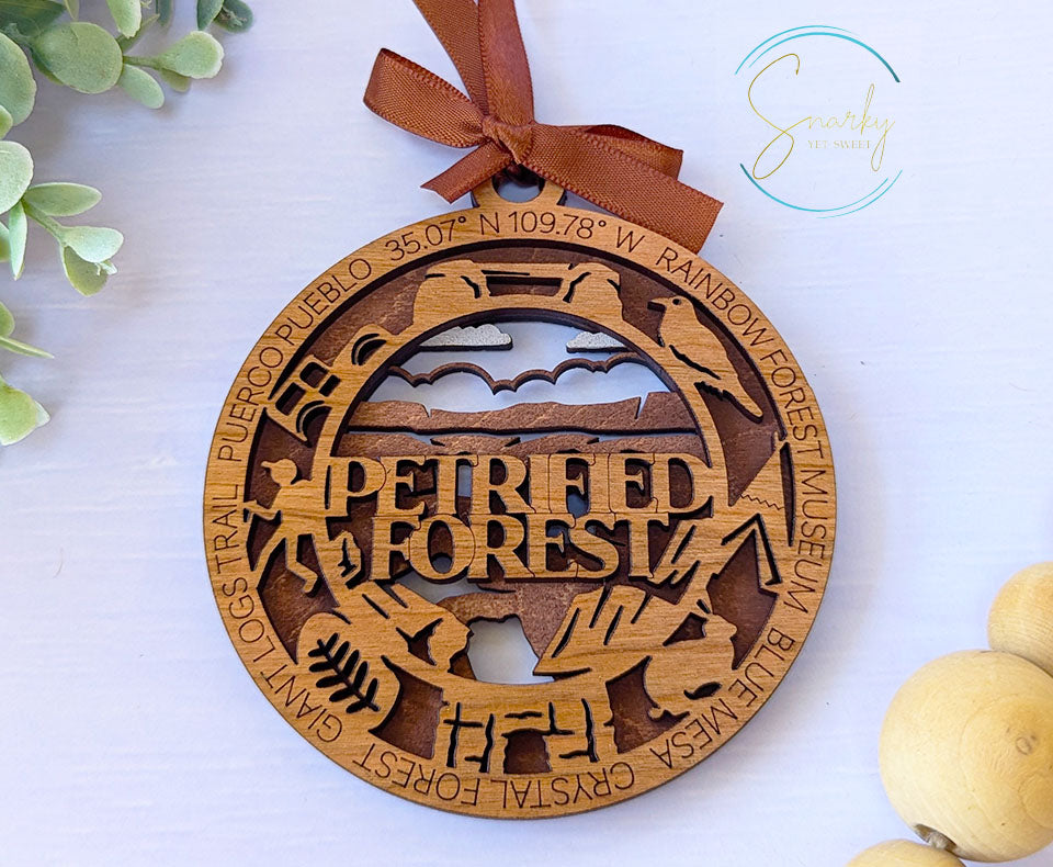 Petrified Forest national park ornament, Petrified Forest ornament, Petrified Forest souvenir, national park gifts, national park ornament