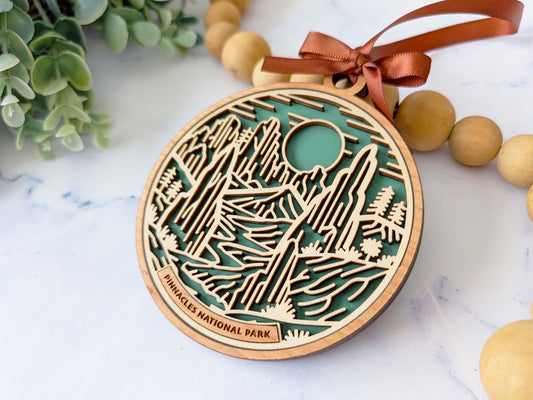 Pinnacles national park ornament, Pinnacles ornament, Pinnacles souvenir, national park gifts, national park ornament, gift for hiker, Christmas gift