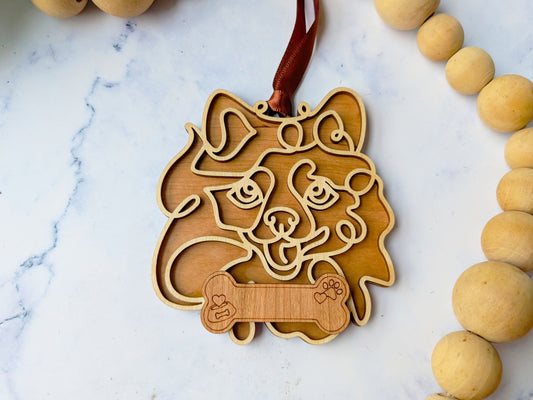Pomeranian Dog Ornament