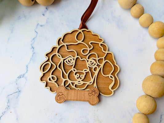 Poodle Dog Ornament
