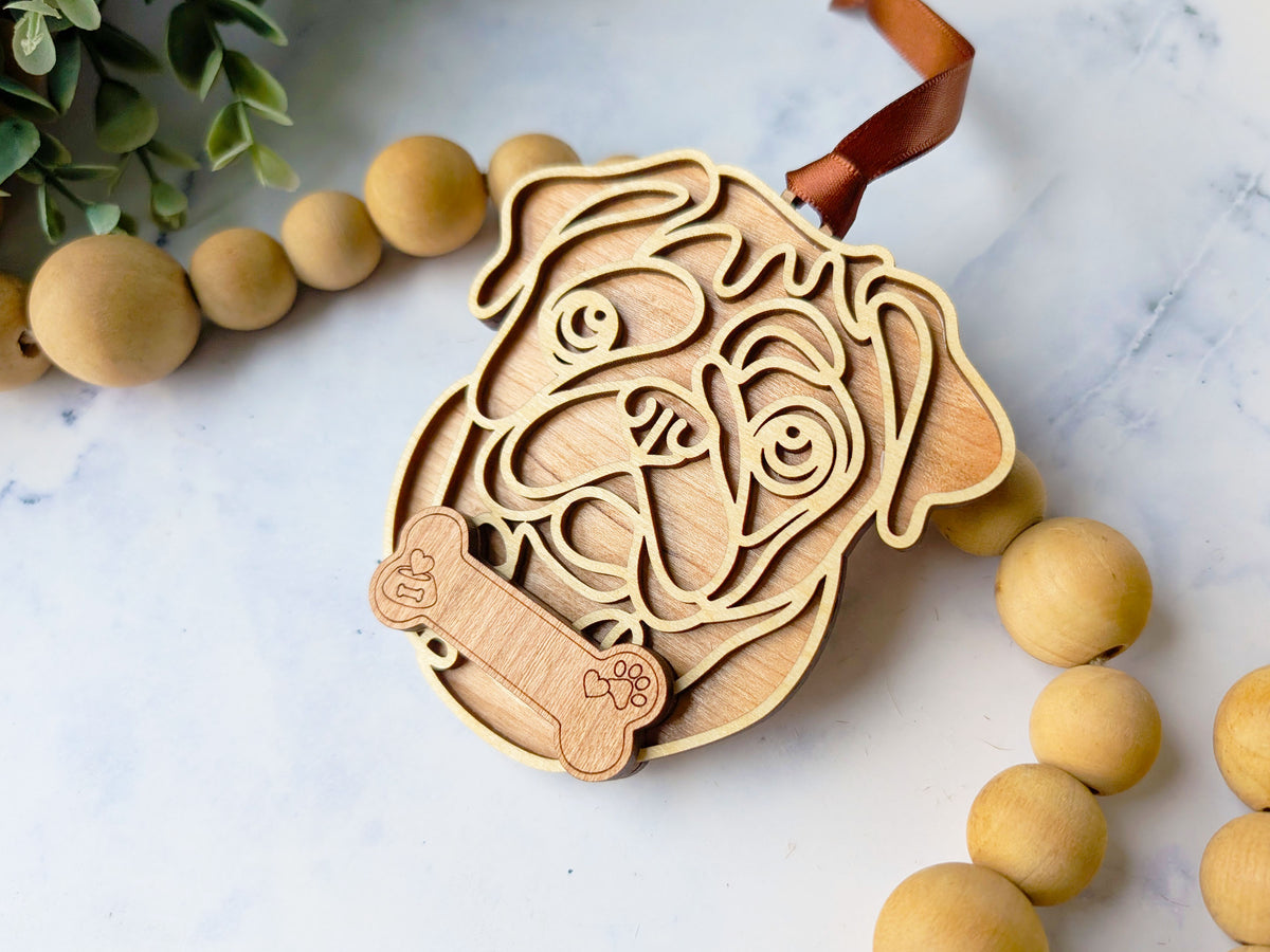 Pug Dog Ornament