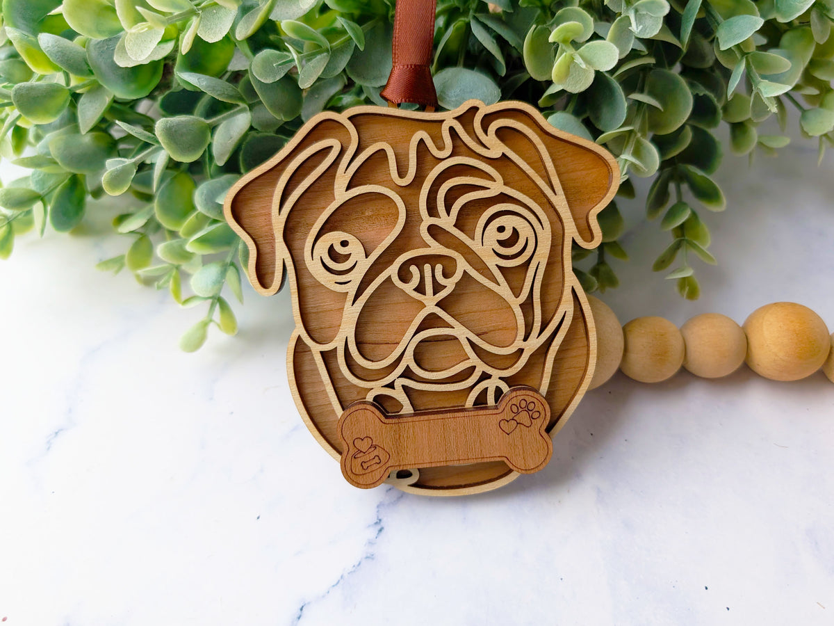 Pug Dog Ornament