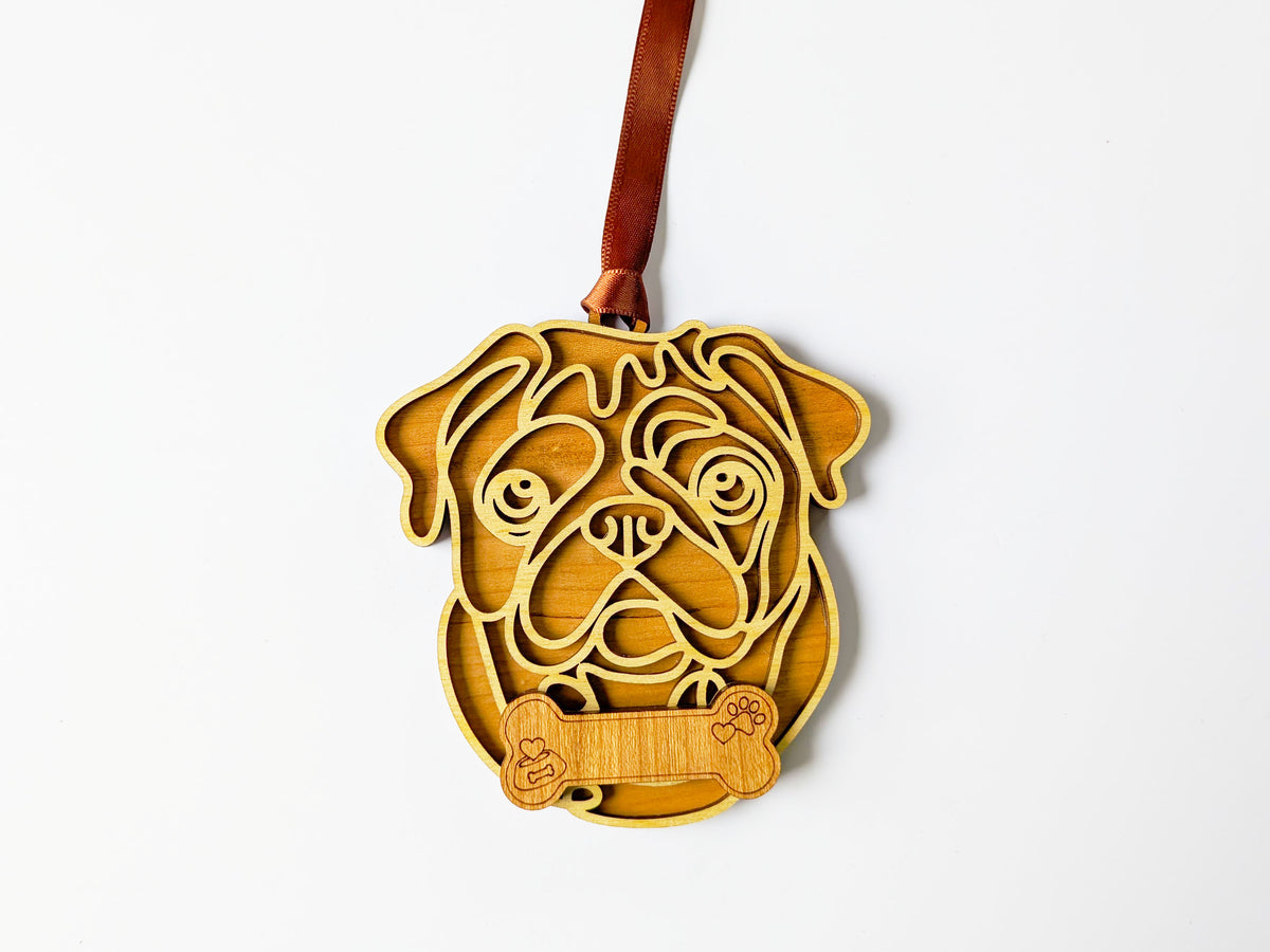 Pug Dog Ornament