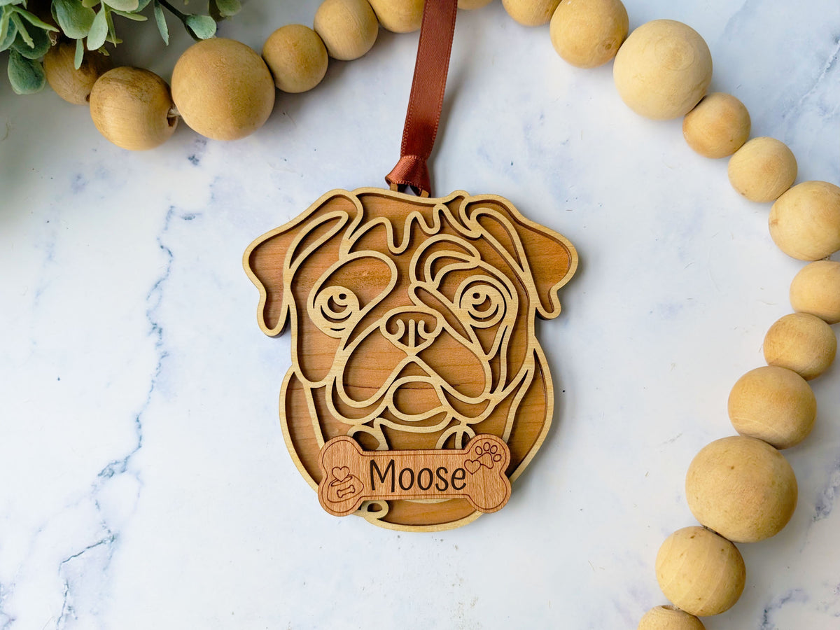 Pug Dog Ornament