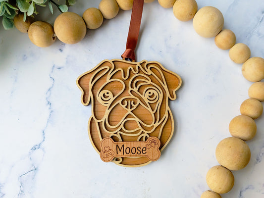 Pug Dog Ornament