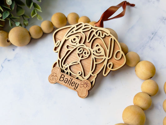 Puggle Dog Ornament