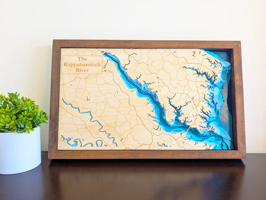 Rappahannock River Depth Map