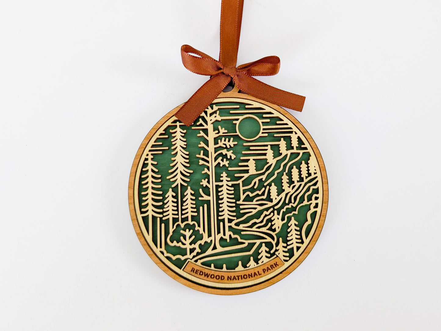 Redwood national park ornament, Redwood ornament, Redwood souvenir, national park gifts, national park ornament, gift for hiker, Christmas gift