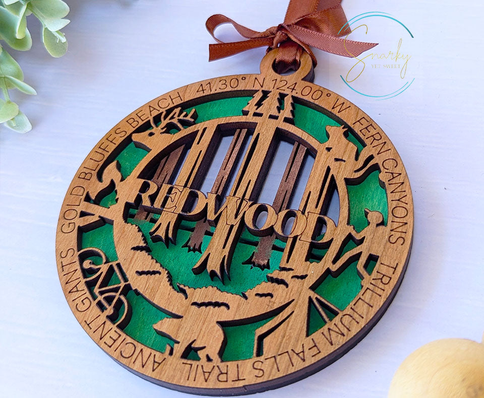 Redwood national park ornament