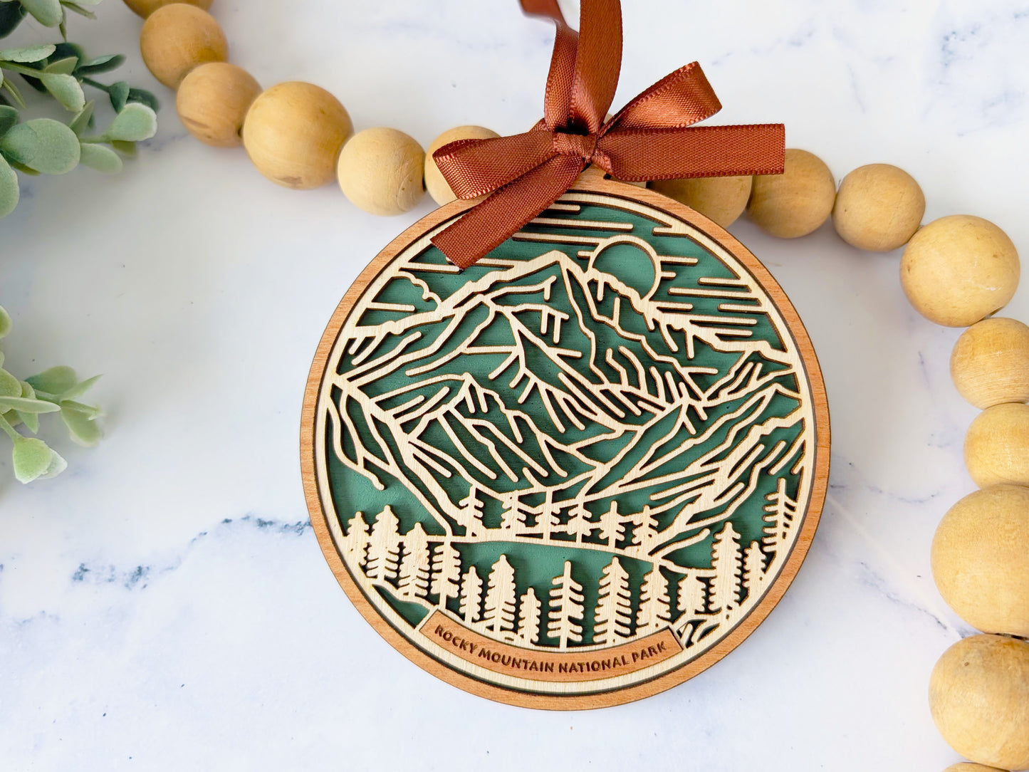 Rocky Mountain national park ornament, Rocky Mountain ornament, Rocky Mountain souvenir, national park gifts, national park ornament, gift for hiker, Christmas gift