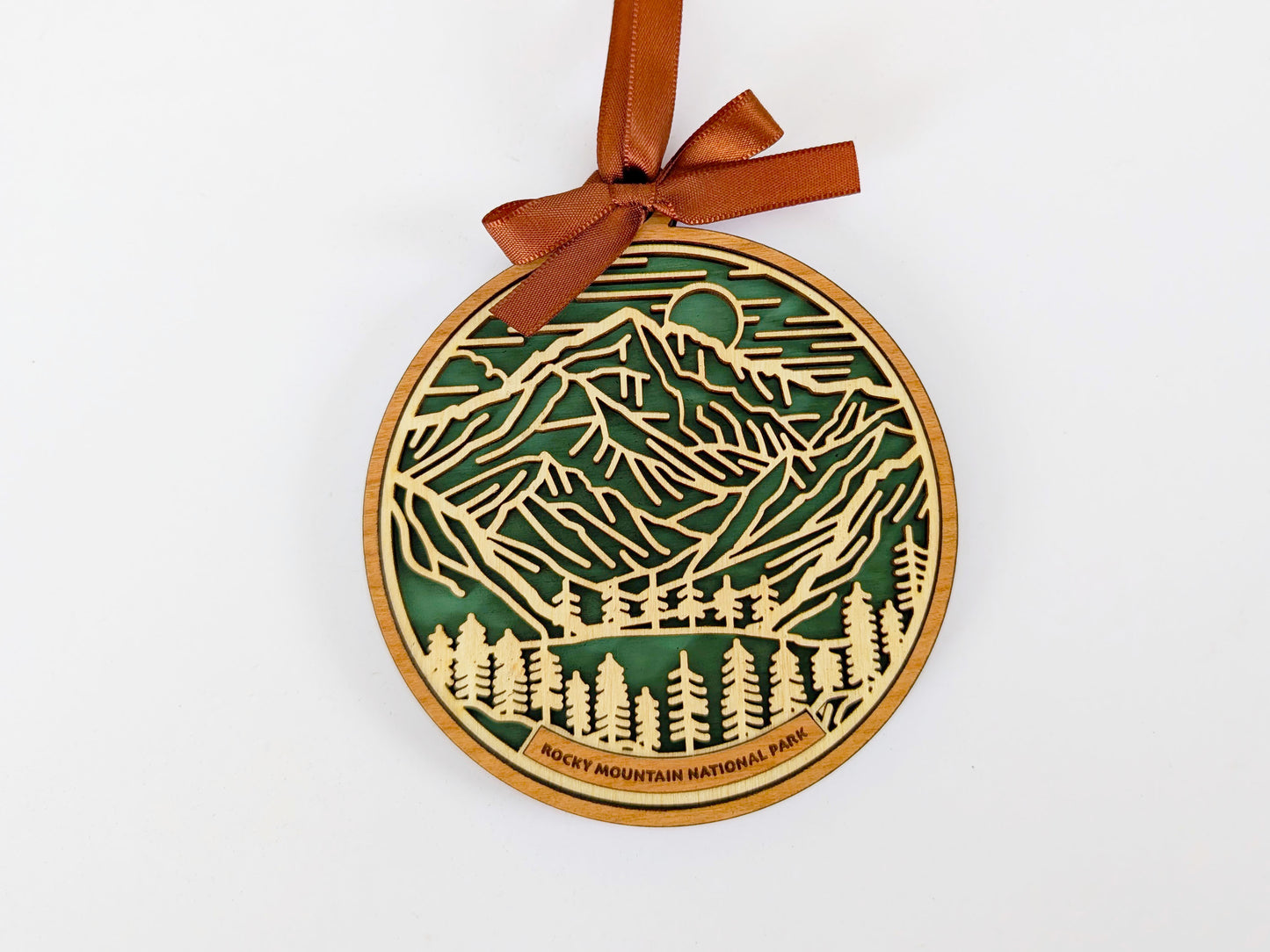 Rocky Mountain national park ornament, Rocky Mountain ornament, Rocky Mountain souvenir, national park gifts, national park ornament, gift for hiker, Christmas gift