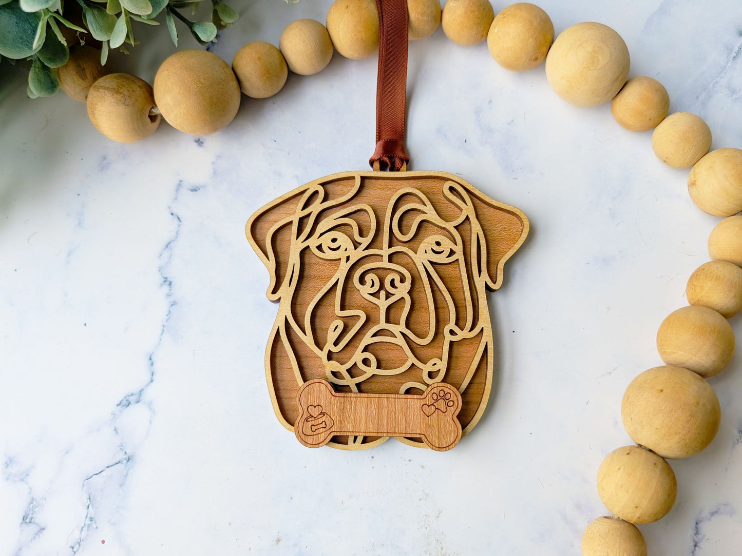 Rottweiler Dog Ornament