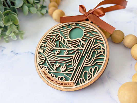 Saguaro national park ornament, Saguaro ornament, Saguaro souvenir, national park gifts, national park ornament, gift for hiker, Christmas gift