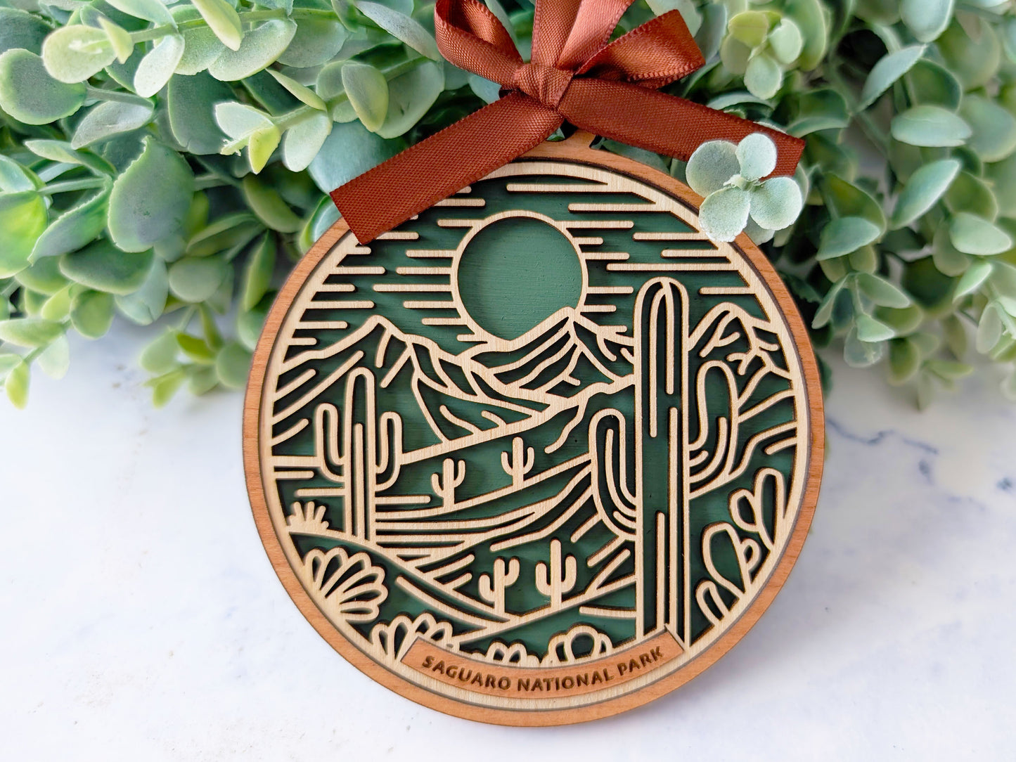 Saguaro national park ornament, Saguaro ornament, Saguaro souvenir, national park gifts, national park ornament, gift for hiker, Christmas gift