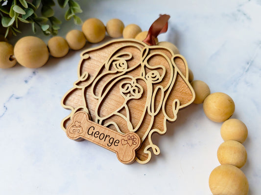 Saint Bernard Dog Ornament
