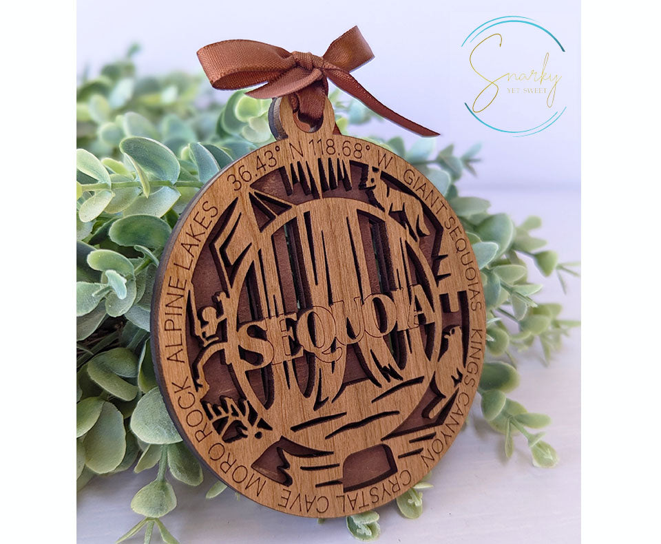 Sequoia national park ornament, Sequoia ornament, Sequoia souvenir, national park gifts, national park ornament, gift for hiker