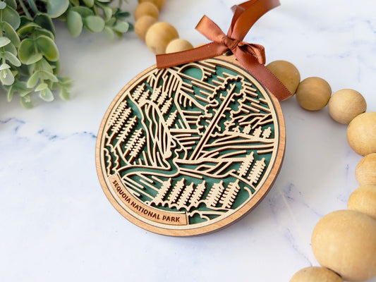 Sequoia national park ornament, Sequoia ornament, Sequoia souvenir, national park gifts, national park ornament, gift for hiker, Christmas gift