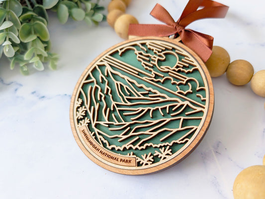 Shenandoah national park ornament, Shenandoah ornament, Shenandoah souvenir, national park gifts, national park ornament, gift for hiker, Christmas gift