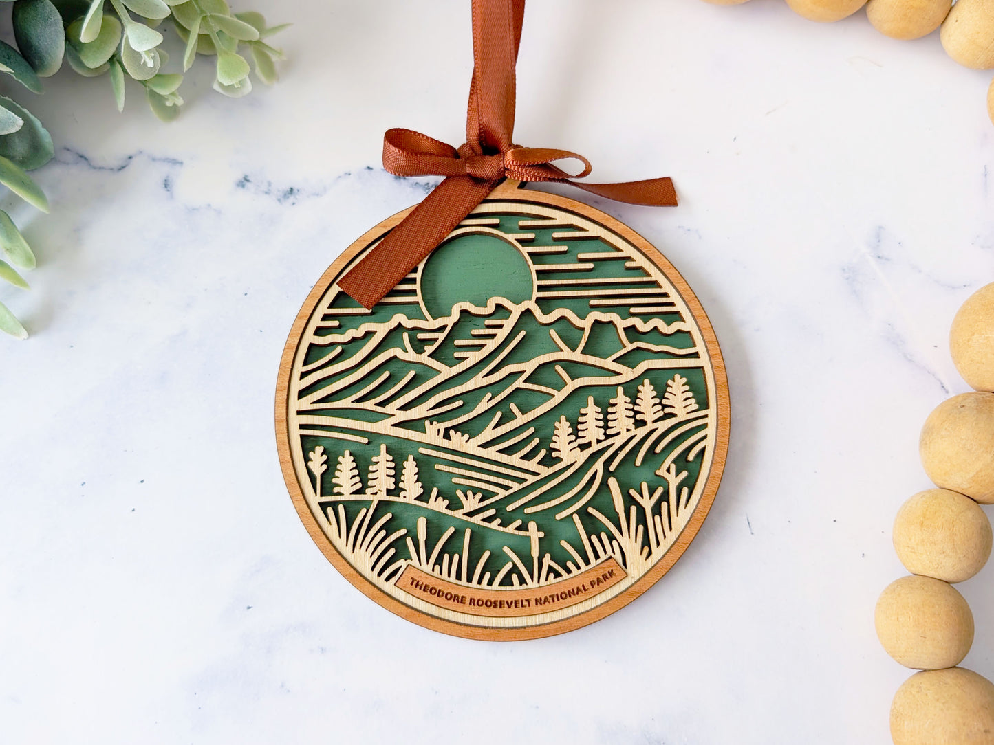 Theodore Roosevelt national park ornament, Theodore Roosevelt ornament, Theodore Roosevelt souvenir, national park gifts, national park ornament, gift for hiker, Christmas gift