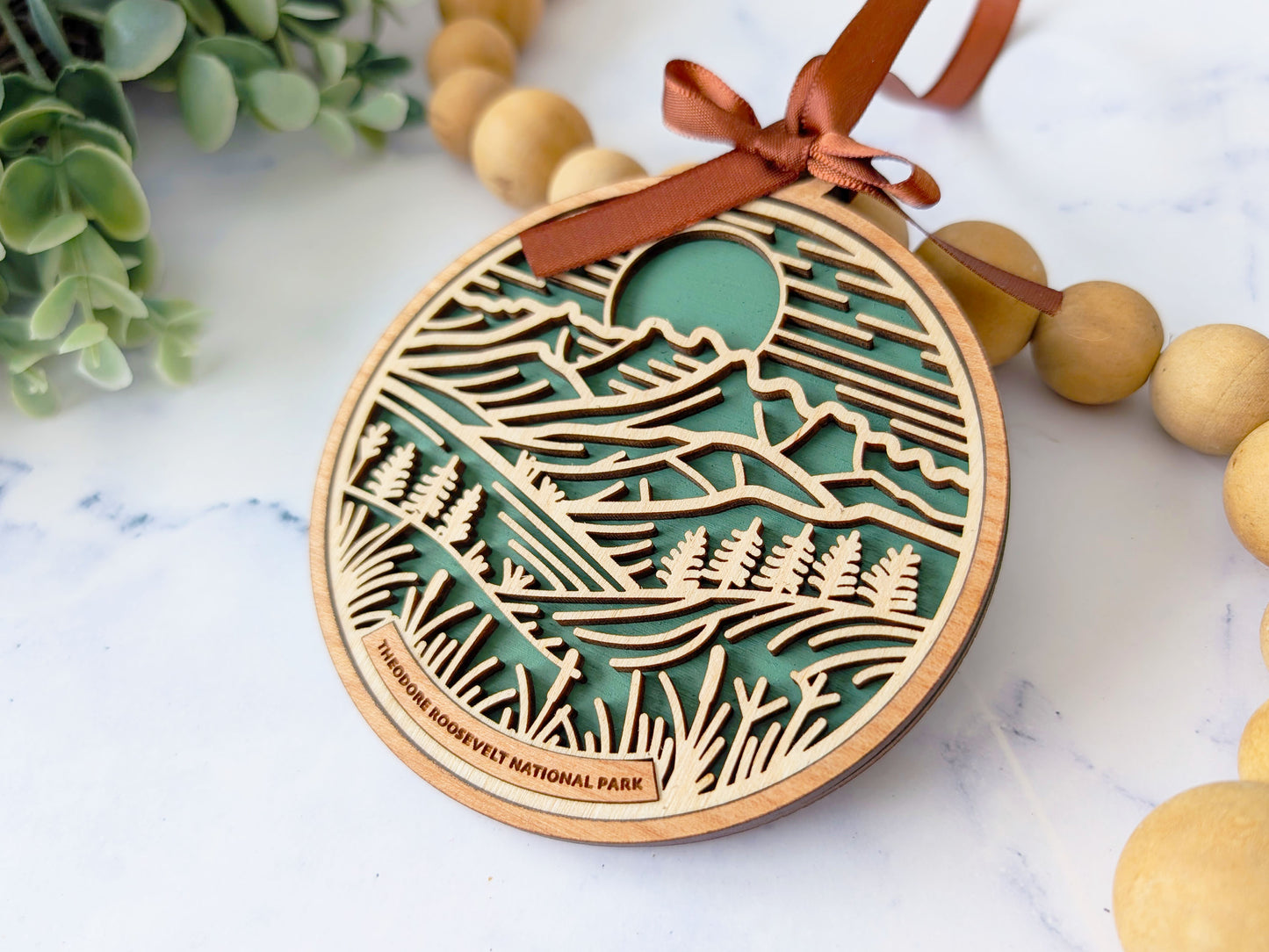 Theodore Roosevelt national park ornament, Theodore Roosevelt ornament, Theodore Roosevelt souvenir, national park gifts, national park ornament, gift for hiker, Christmas gift