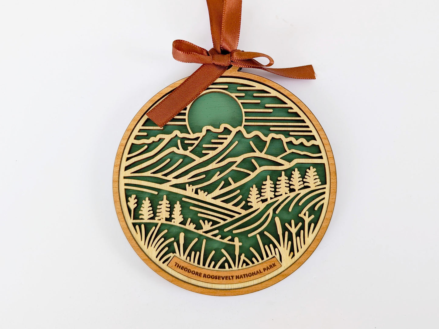 Theodore Roosevelt national park ornament, Theodore Roosevelt ornament, Theodore Roosevelt souvenir, national park gifts, national park ornament, gift for hiker, Christmas gift