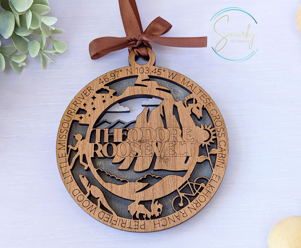 Theodore Roosevelt national park ornament
