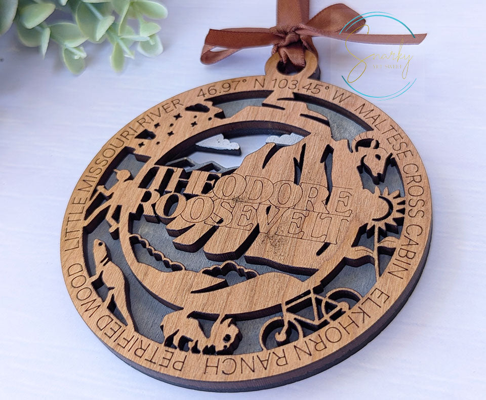 Theodore Roosevelt national park ornament