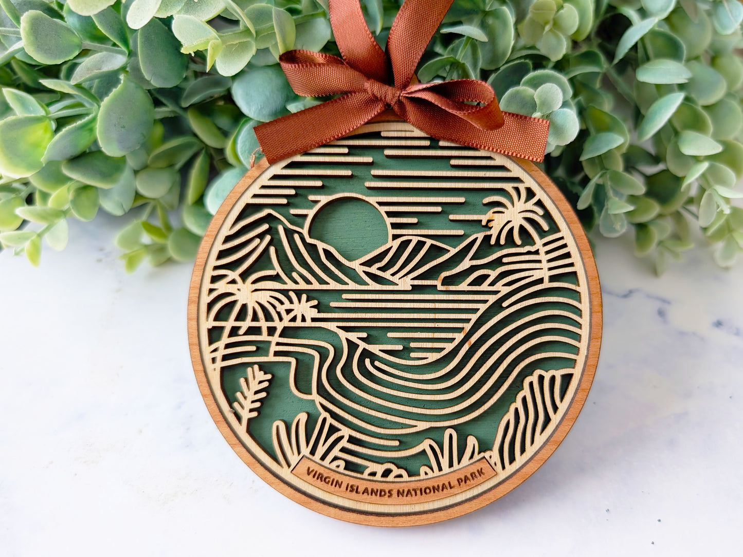 Virgin Islands national park ornament, Virgin Islands ornament, Virgin Islands souvenir, national park gifts, national park ornament, gift for hiker, Christmas gift