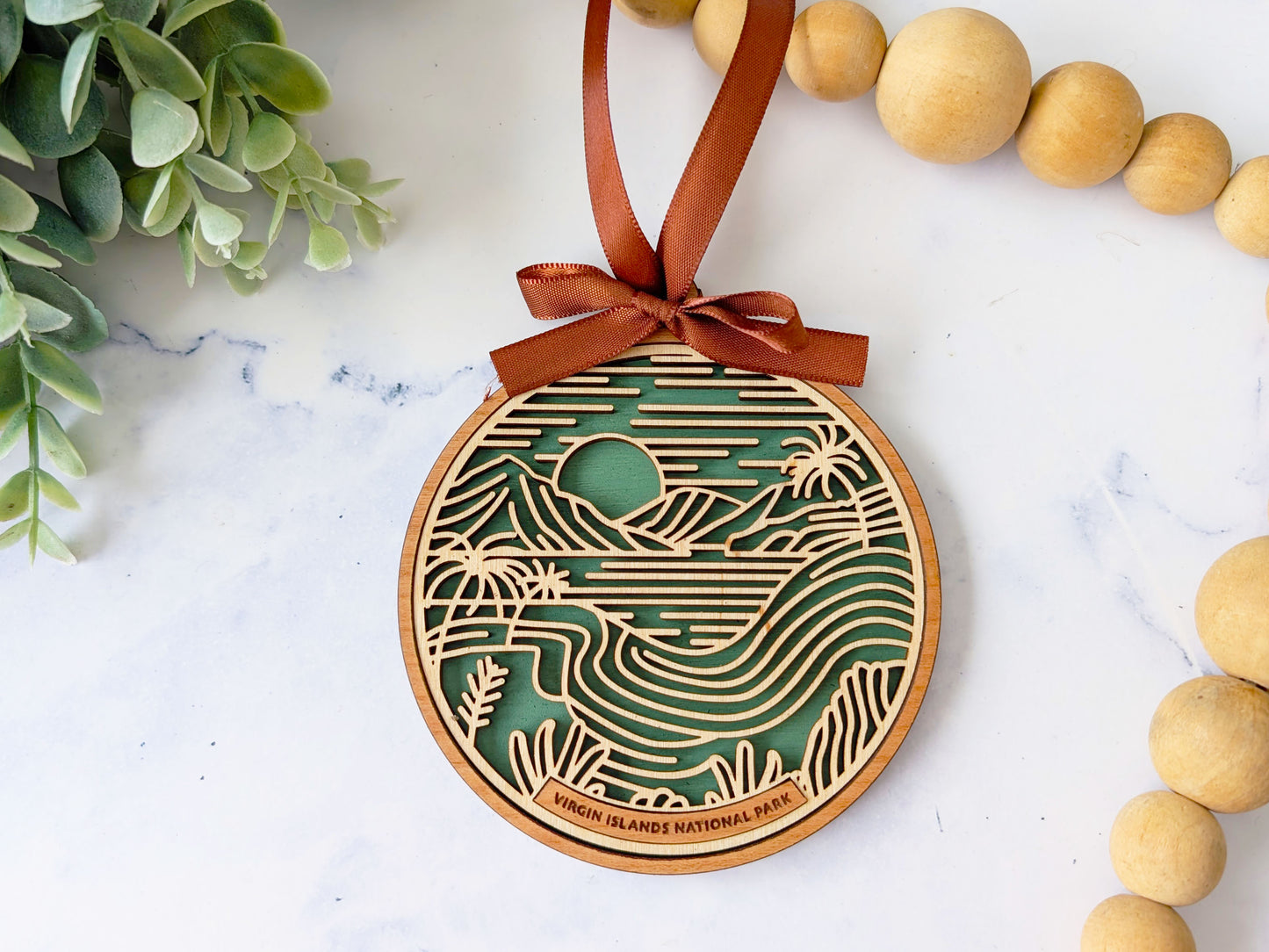 Virgin Islands national park ornament, Virgin Islands ornament, Virgin Islands souvenir, national park gifts, national park ornament, gift for hiker, Christmas gift