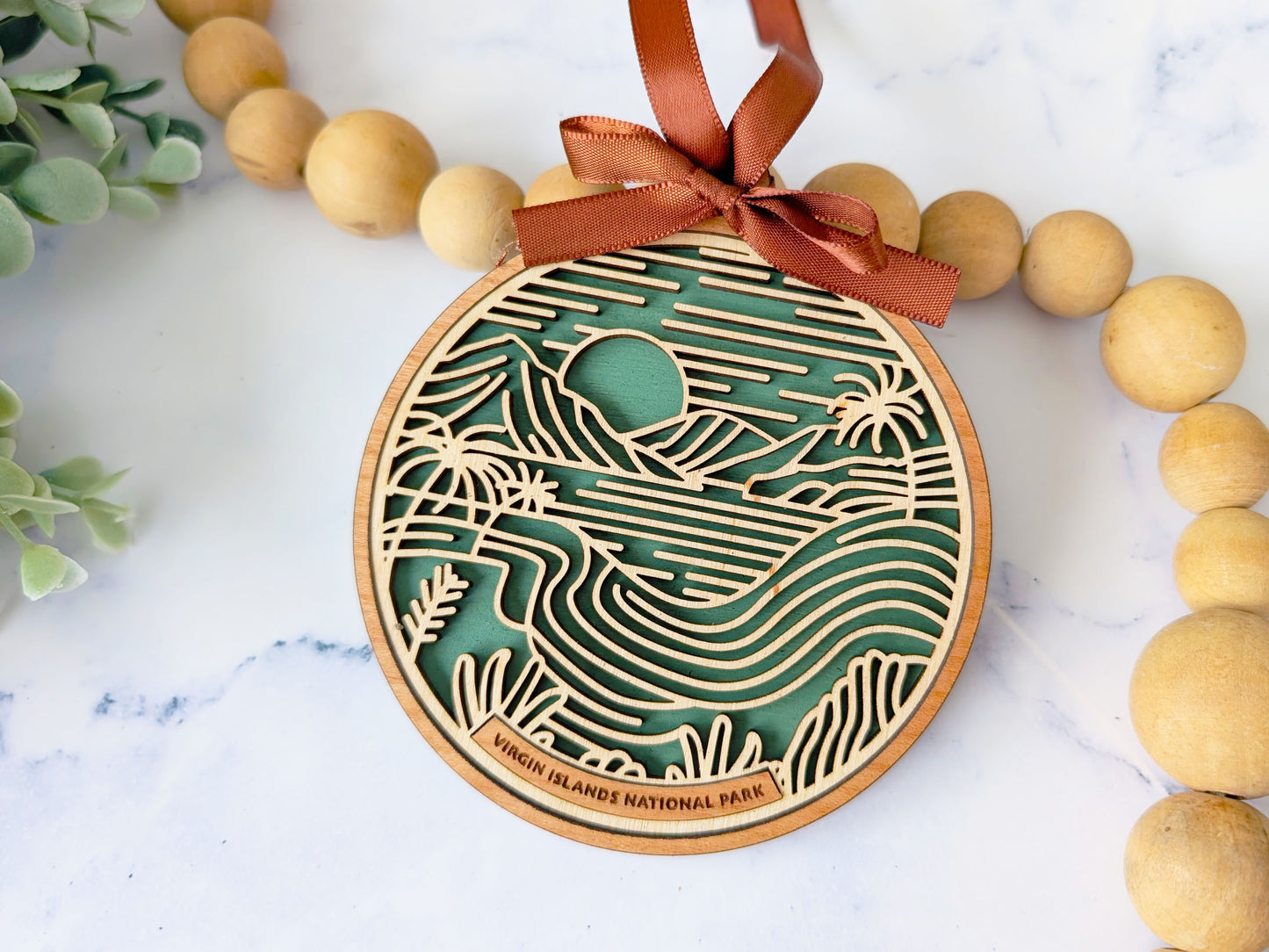 Virgin Islands national park ornament, Virgin Islands ornament, Virgin Islands souvenir, national park gifts, national park ornament, gift for hiker, Christmas gift