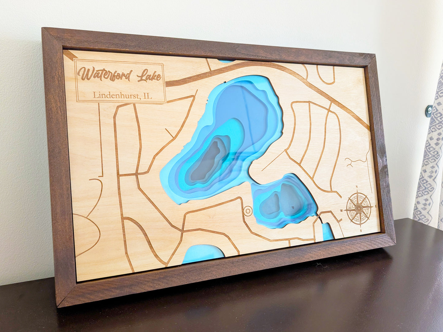 Waterford Lake Depth Map