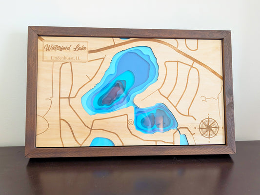 Waterford Lake Depth Map