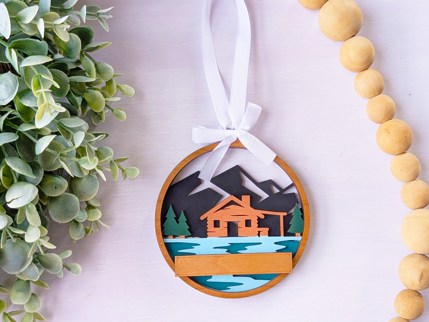 Welcome Lakeside Cabin Ornament