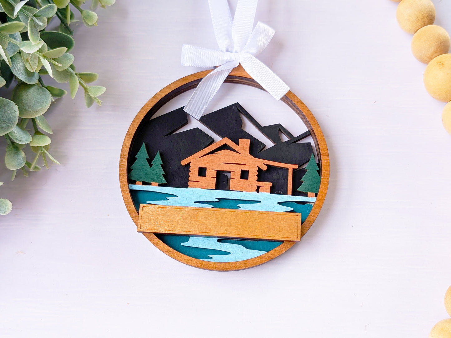 Welcome Lakeside Cabin Ornament