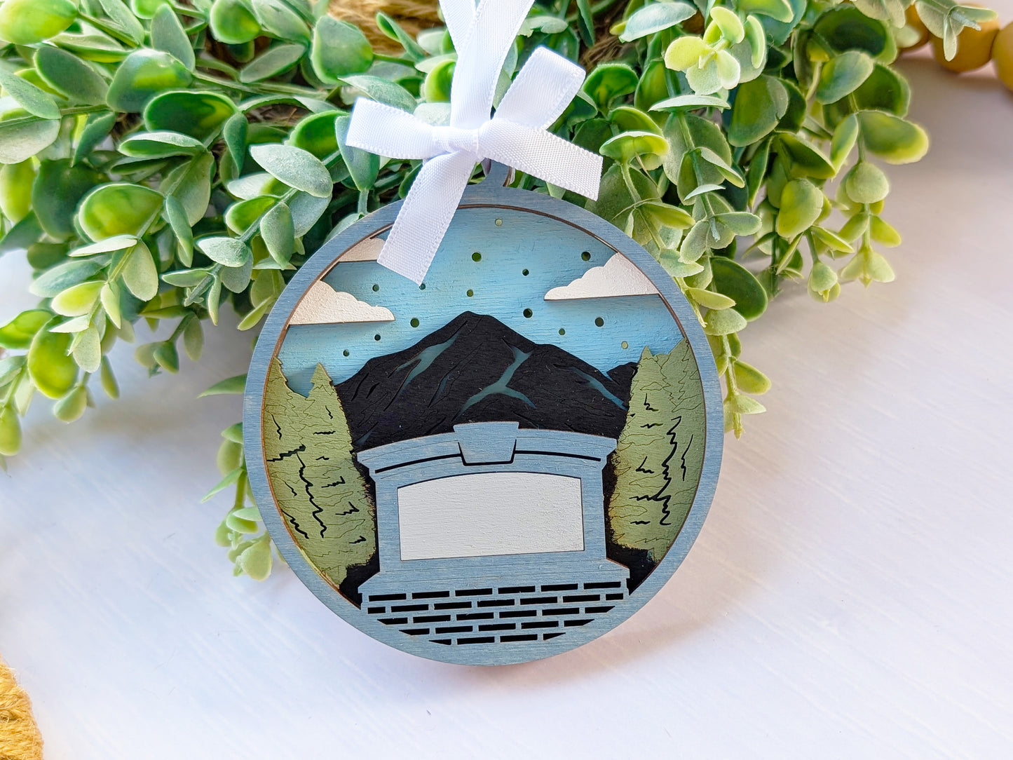 Welcome Mountain Peak Ornament