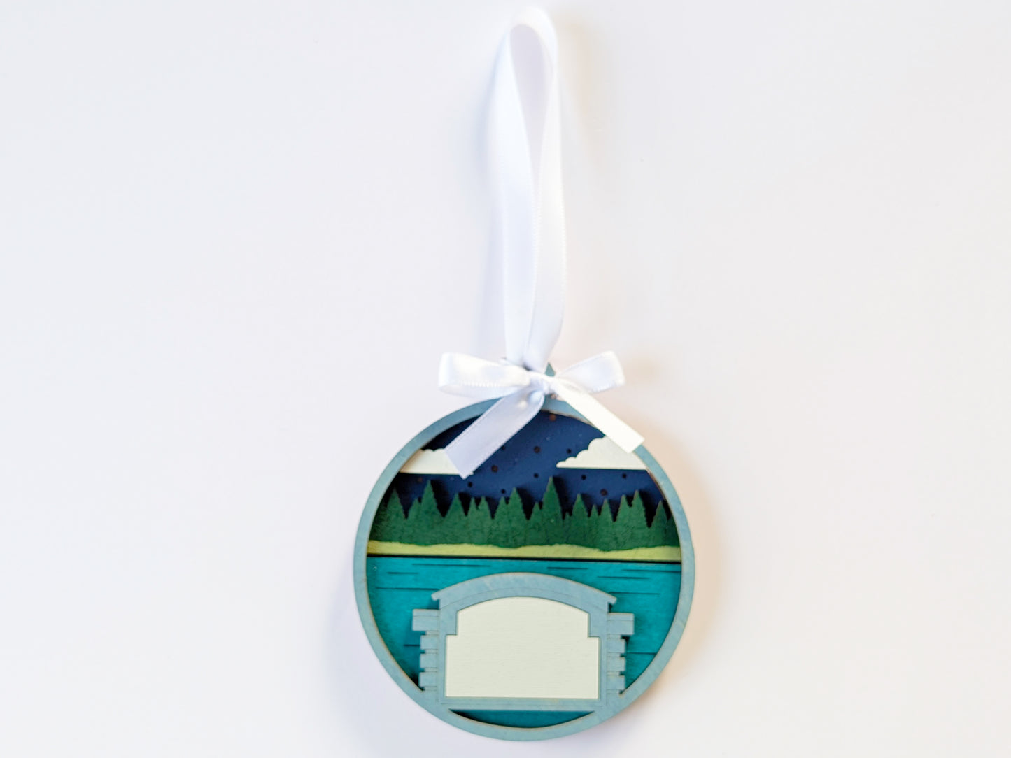 Welcome Nighttime Lake Ornament