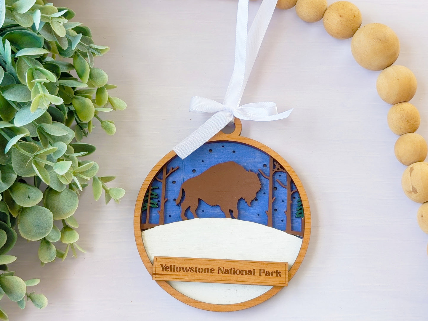Welcome Bison Ornament