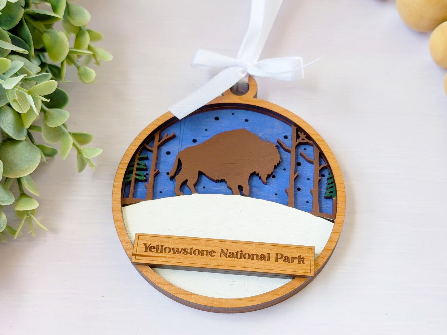 Welcome Bison Ornament