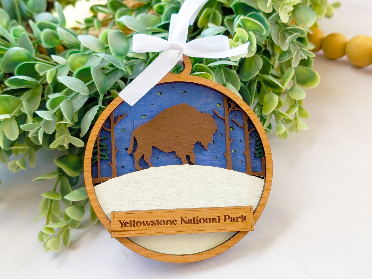 Welcome Bison Ornament