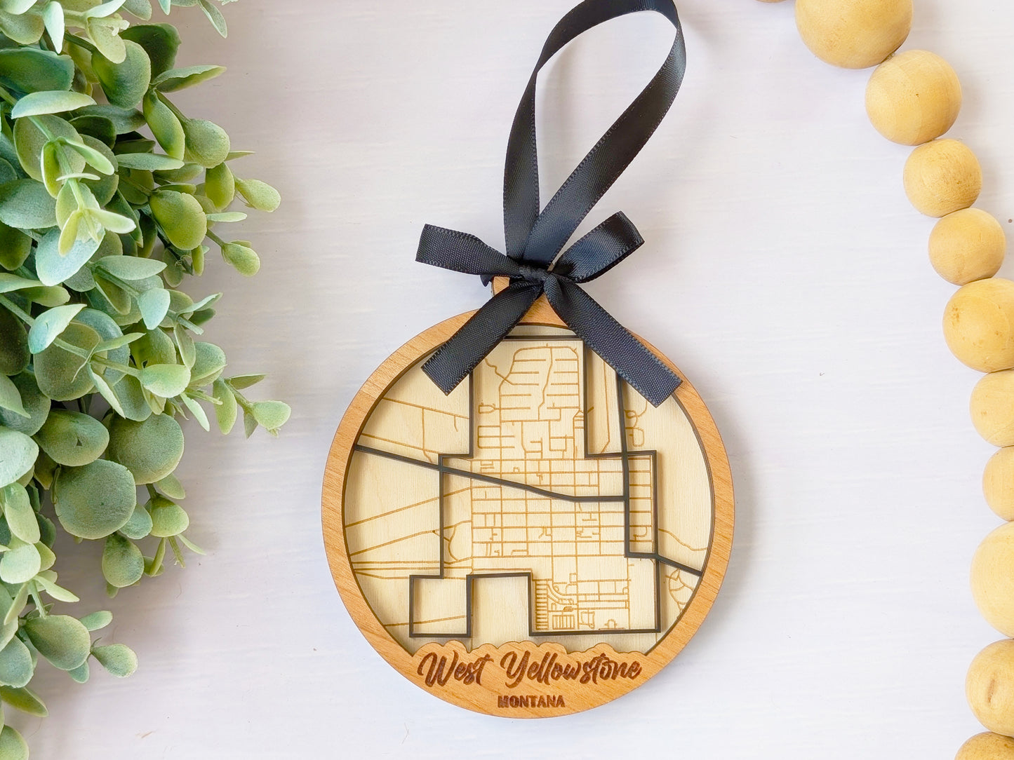 West Yellowstone MT City Street Ornament, Wholesale