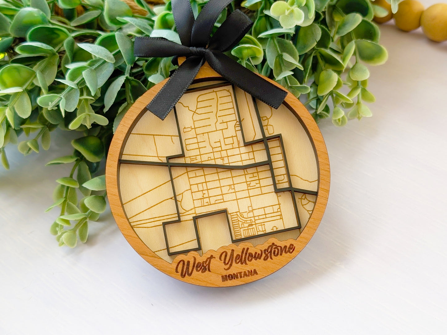 West Yellowstone MT City Street Ornament, Wholesale