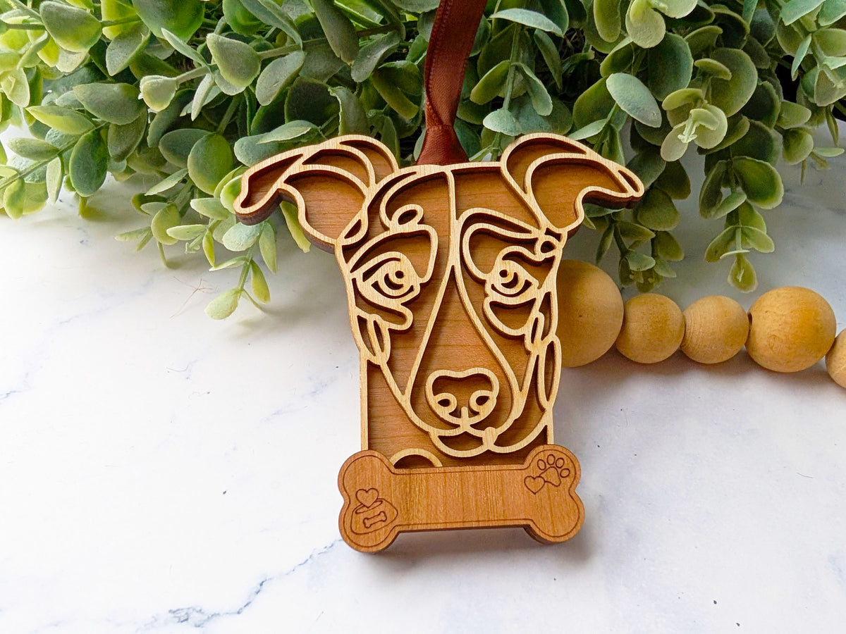 Whippet Dog Ornament