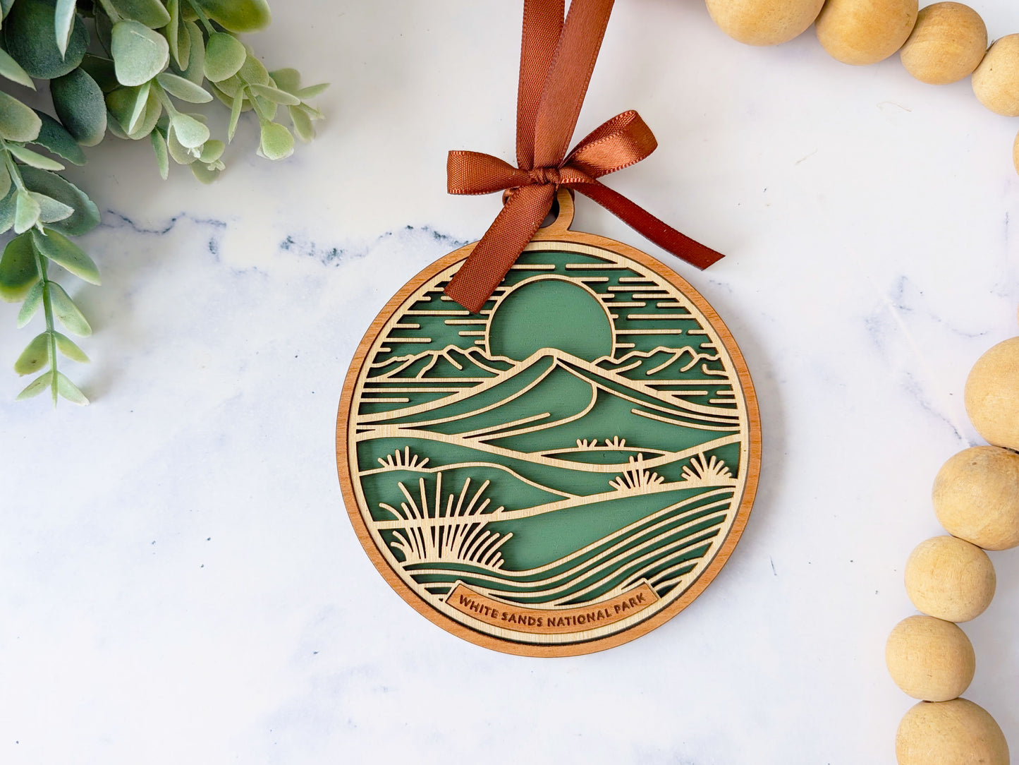 White Sands national park ornament, White Sands ornament, White Sands souvenir, national park gifts, national park ornament, gift for hiker, Christmas gift