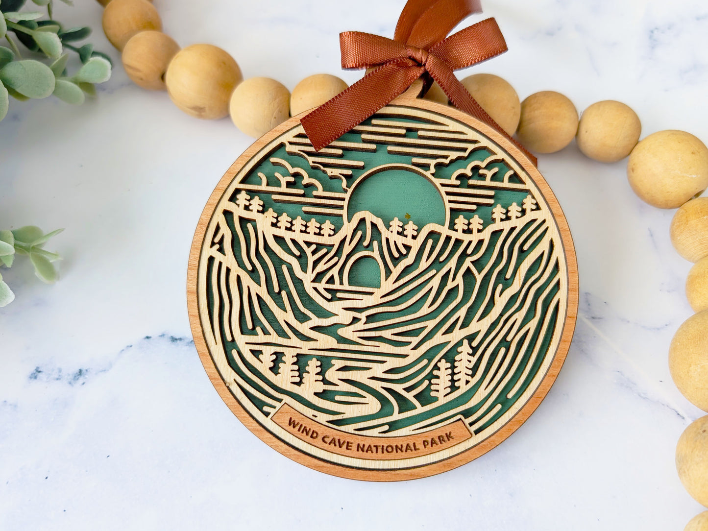 Wind Cave national park ornament, Wind Cave ornament, Wind Cave souvenir, national park gifts, national park ornament, gift for hiker, Christmas gift