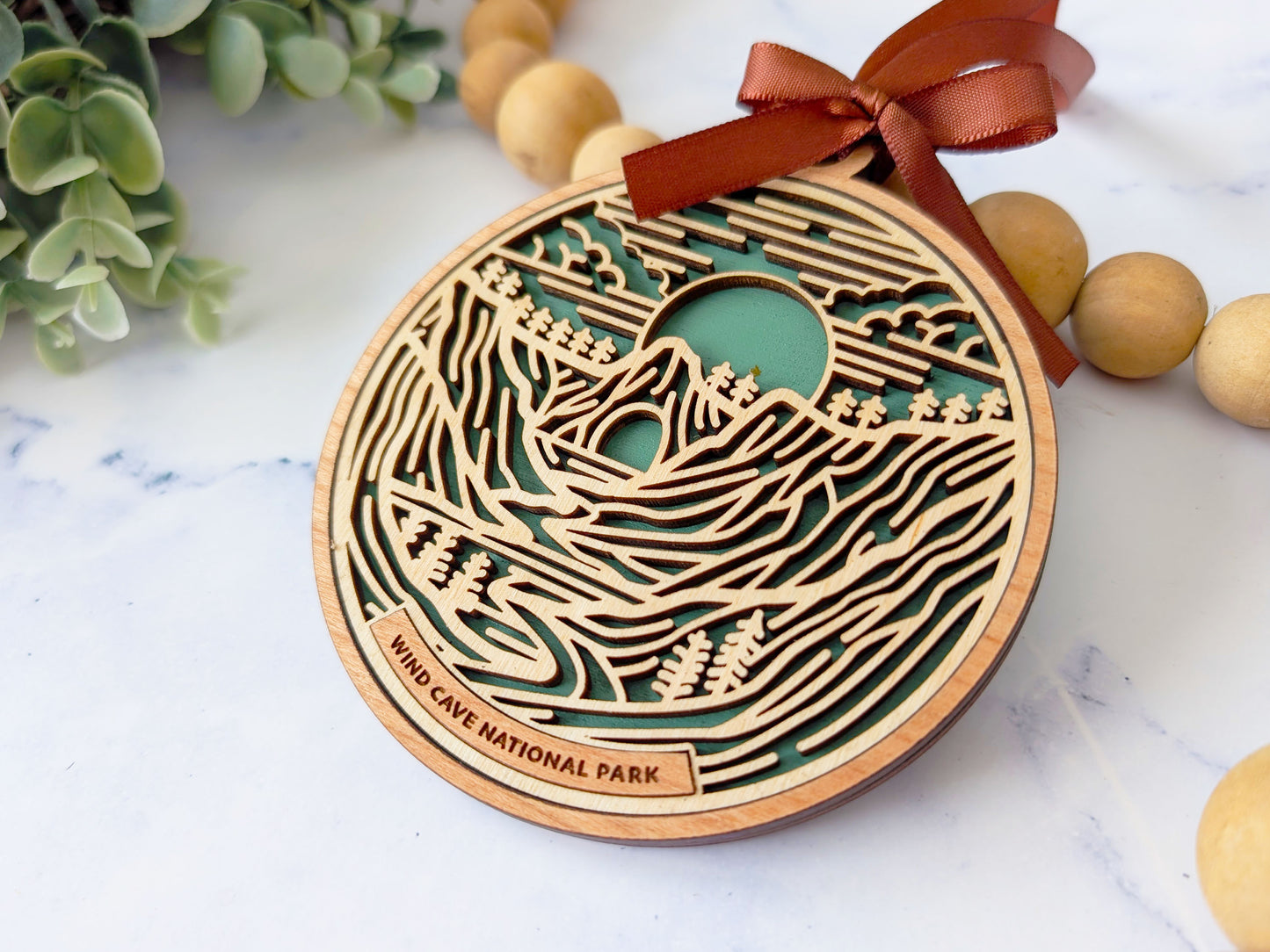 Wind Cave national park ornament, Wind Cave ornament, Wind Cave souvenir, national park gifts, national park ornament, gift for hiker, Christmas gift