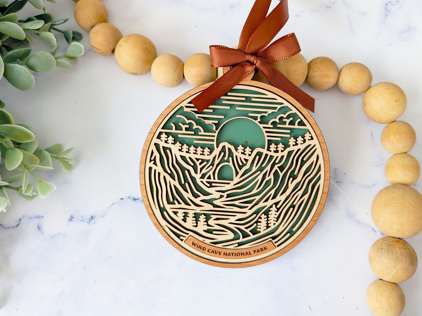 Wind Cave national park ornament, Wind Cave ornament, Wind Cave souvenir, national park gifts, national park ornament, gift for hiker, Christmas gift