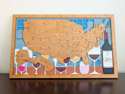 50 States of Wine Adventure Map